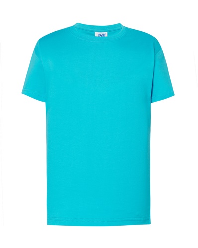 Koszulka dziecięca turkus t-shirt 190g PREM 122-128