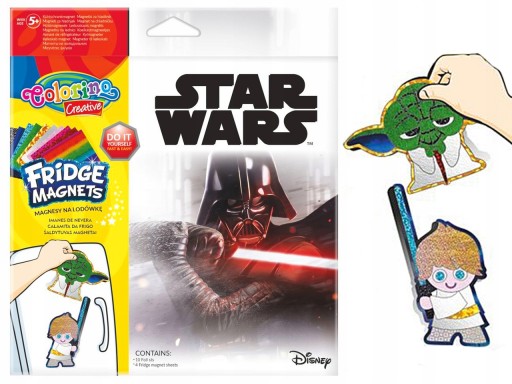 COLORINO Магниты на холодильник STAR WARS MAKING KIT YODA Магнит