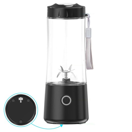 Blender Mocny Mikser Przenośny Turystyczny Bezprzewodowy Na USB Sokowirówka