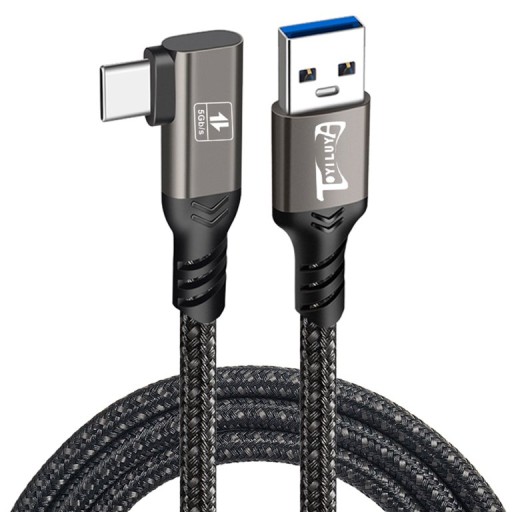 USB 3.2 тип A — USB C плетеный кабель премиум-класса для Meta Oculus Quest 1/2/3 5 м