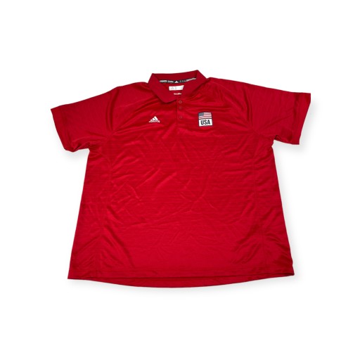 ADIDAS 2XL красная мужская футболка
