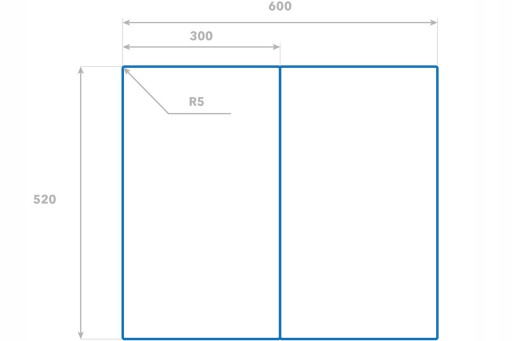Deska 2x30x52 Miasto światła do krojenia z grafiką