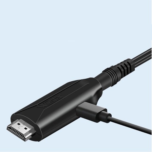 АУДИО КОНВЕРТЕР HDMI В SCART ПРОСТОЕ ПРЕОБРАЗОВАНИЕ ЛИНИЯ ПРЕОБРАЗОВАНИЯ ВИДЕОКАБЕЛЯ