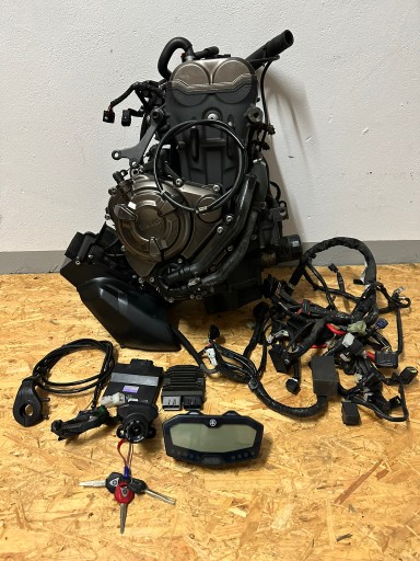 Yamaha MT 07 двигатель 700 SWAP MT07 счетчик выхлопных газов полный комплект 6720 км ГАРАНТИЯ