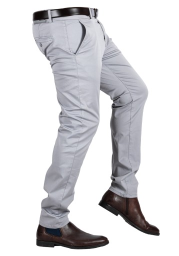 Брюки CHINOS из ткани серого цвета BARRY размер 31