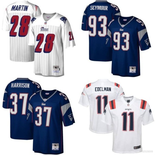 Футбольная майка New England Patriots Мартина Джерси, 3XL