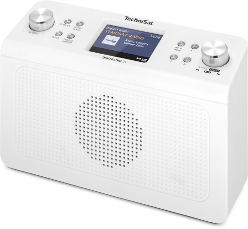 Кухонное радио FM+ DAB Bluetooth под шкафом, белое для кухни Technisat 21