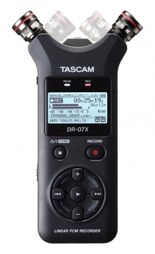 Рекордер Tascam DR-07X с аудиоинтерфейсом USB