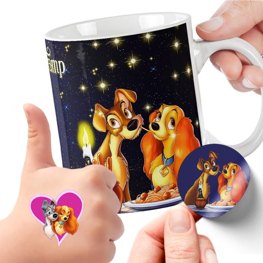 ПОДАРОЧНЫЙ НАБОР КРУЖКА ДЛЯ ДЕТЕЙ ТАТУ НАКЛЕЙКИ MOG IN LOVE QUALITY