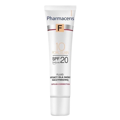 PHARMACERIS F Fluid kryjący dla skóry naczynkowej SPF20 10 porcelain 30 ml