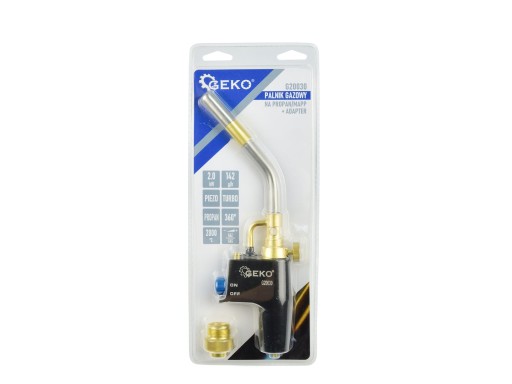 Palnik gazowy do lutowania Geko G20030 + adapter