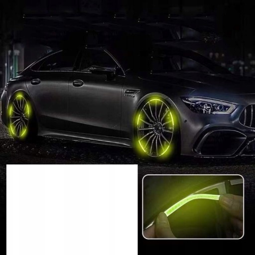40шт светоотражающие наклейки на диски колес автомобиля M4