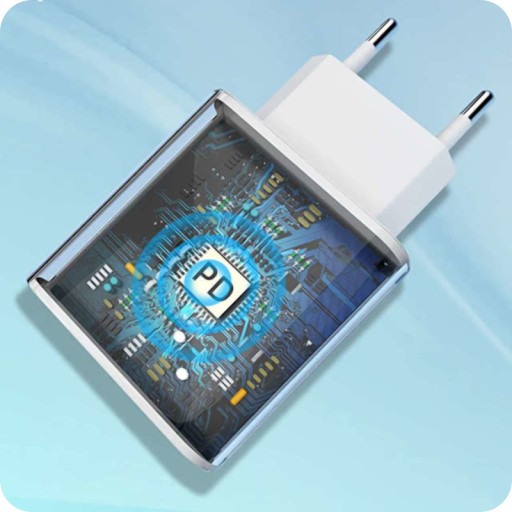 БЫСТРОЕ СЕТЕВОЕ ЗАРЯДНОЕ УСТРОЙСТВО USB-C USB 20 Вт PD QC 3.0