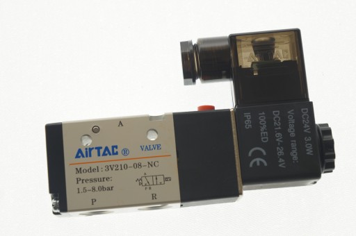 ЭЛЕКТРОМАГНИТНЫЙ КЛАПАН AIRTAC 3V210-08 3/2-1/4-24 В постоянного тока