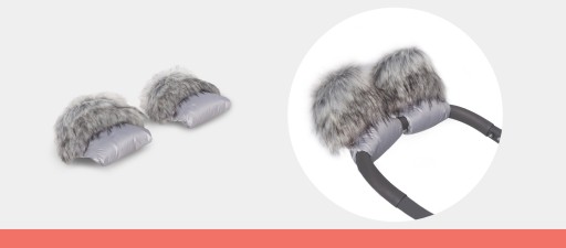 Муфты и перчатки для санной коляски MINKY+FUTRO