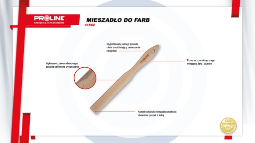 PROLINE Мешалка для краски 300мм дерево 41562
