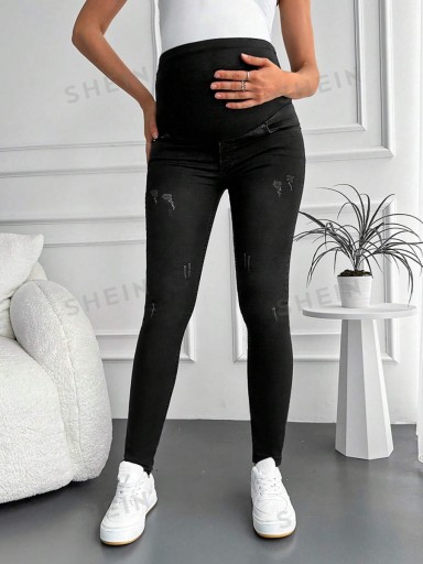 SHEIN ДЖИНСЫ ДЛЯ МАТЕРИАЛОВ, ЧЕРНЫЕ, S 113