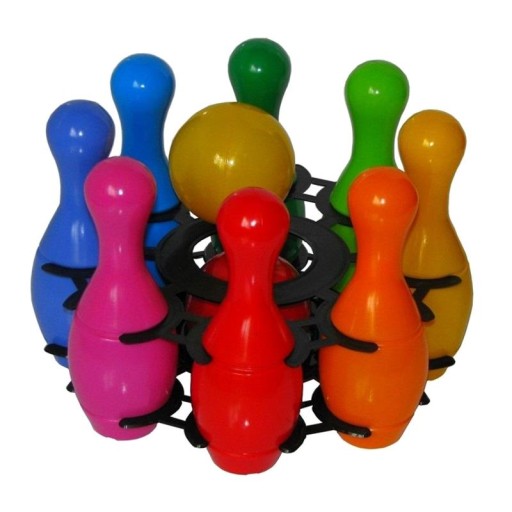 МИНИ БОУЛИНГ В КОРЗИНЕ, ИГРУШКИ-МАШИНКИ