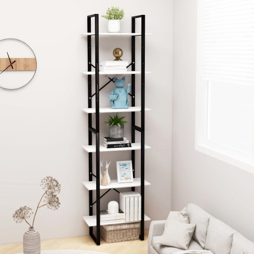 Полка складская металлическая VidaXL 210 х 60 х 30 см, макс. 1 кг на полку