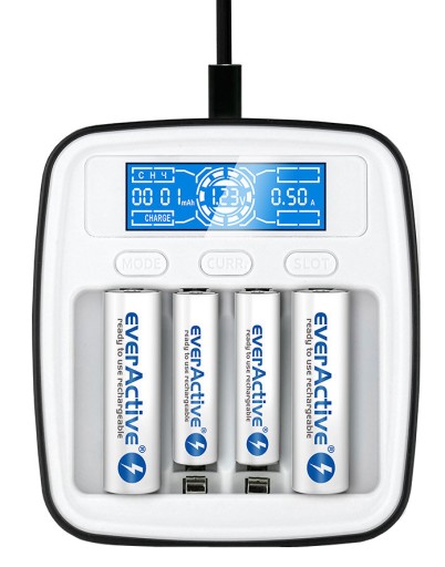 ЗАРЯДНОЕ УСТРОЙСТВО R3 R6 AA AAA SMALL USB-C +4x ENERGIZER 500
