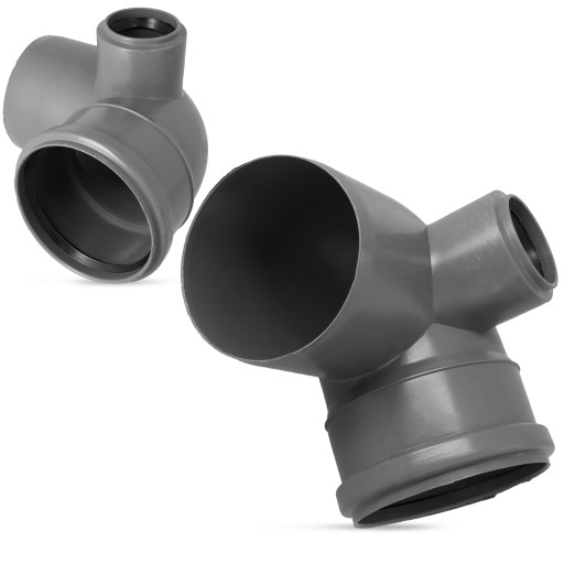 Kolano KANALIZACYJNE 110 mm 90° PCV Redukcyjne Odejście LEWE 50 mm Kolanko