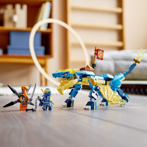 LEGO NINJAGO 71760 ПОДВИЖНЫЕ ГРОМОВОЙ ДРАКОН СОЙКА ЛЕТАЮЩИЕ ВИРМЕР БЛОКИ ДЛЯ ДЕТЕЙ