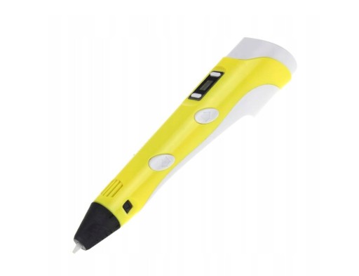 DŁUGOPIS 3D DLA DZIECI DRUKARKA 3D PEN MAGICZNY ŻÓŁTY + WKŁADY 9M