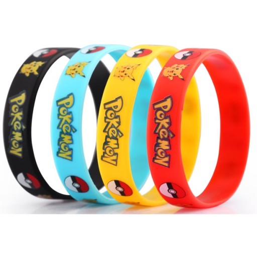 BRANSOLETKA OPASKA SILIKONOWA POKEMON Z PIKACHU NA PREZENT DLA DZIECKA