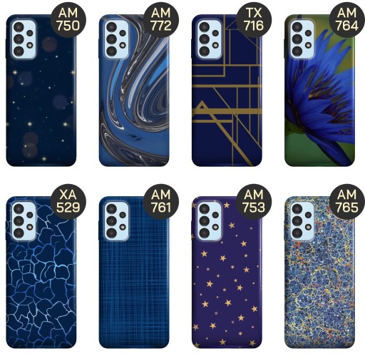 ETUI DO SAMSUNG GALAXY A13 4G WZORY GRANATOWE OBUDOWA POKROWIEC CASE