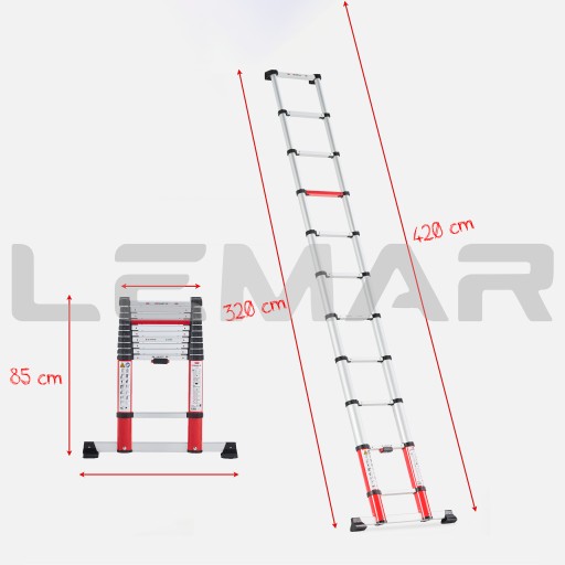 Лестница телескопическая 1x11 SMART UP GO ALTREX