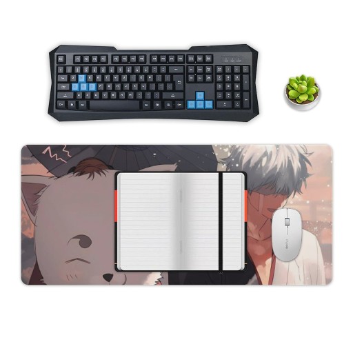Gintama 40x90 см игровой резиновый коврик для мыши