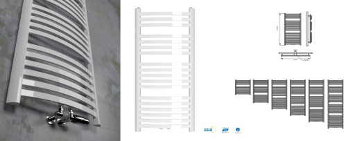 CLASSIC-MID РАДИАТОР ДЛЯ ВАННОЙ 1350x670 МАТОВЫЙ БЕЛЫЙ