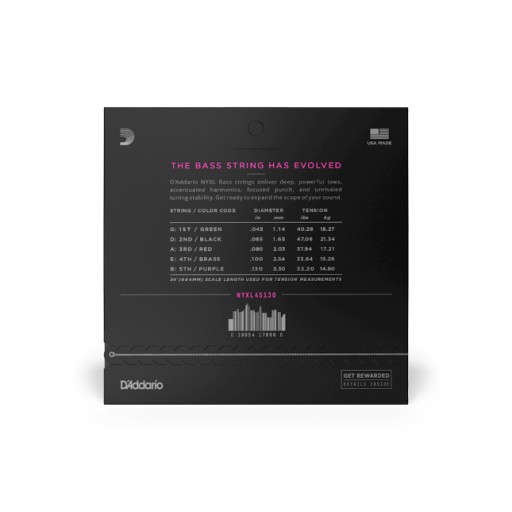 D'Addario NYXL 45-130 Длинная шкала