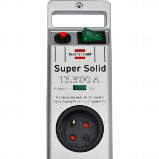 Brennenstuhl Super Solid listwa przeciwprzepięciowa 13500A 8 gniazd 2,5m