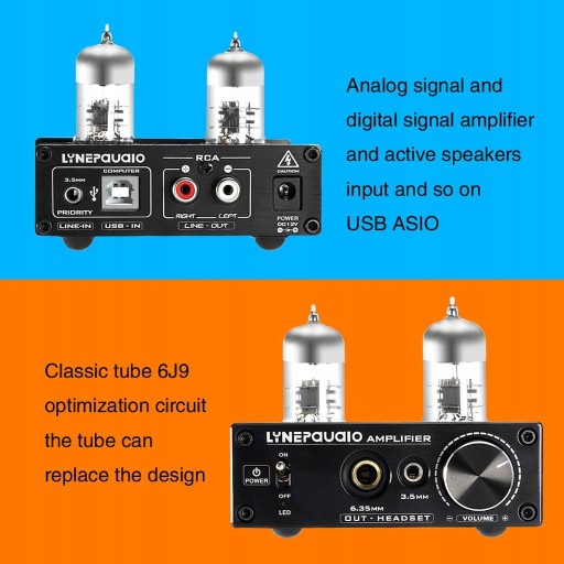 6J9 USB-ламповый усилитель для наушников