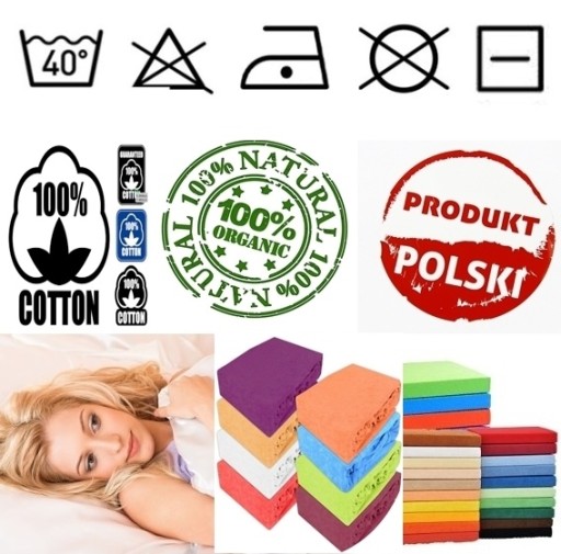 PRZEŚCIERADŁO FROTTA Z GUMKĄ 120x200 GRUBE POLSKIE