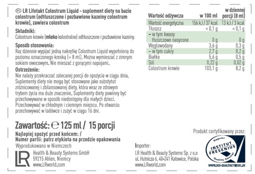 LR Colostrum w płynie