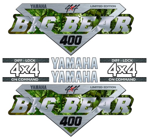 Naklejki quad YAMAHA Big Bear ! Do wyboru 350 400