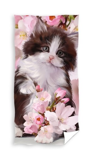 Пляжное банное полотенце CAT kitty 70 x 140 см (TNL214008)