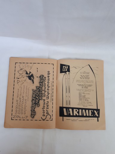 Реклама программы лыжных соревнований в Закопане 1956 года