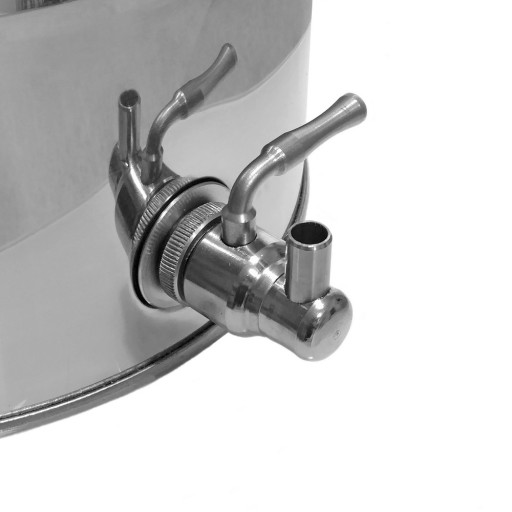 BECZKA bańka z kwasówki stal nierdzewna INOX 25L z kranem na bimber wesele