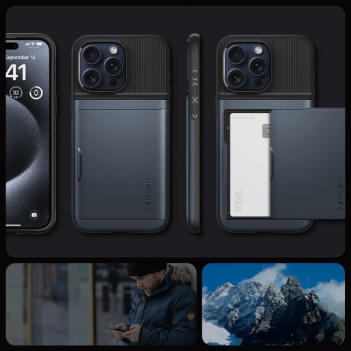 Чехол для iPhone 15 Pro, Spigen Slim Armor CS, чехол, чехол, чехол, чехол