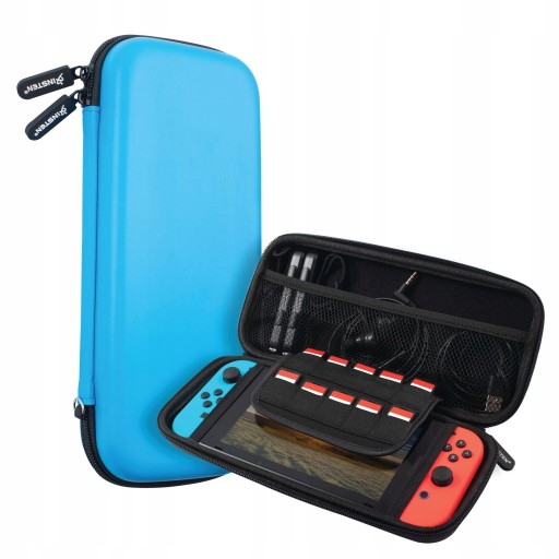 УЛУЧШЕННЫЙ чехол для Nintendo Switch V1 V2 OLED + закаленное стекло H9