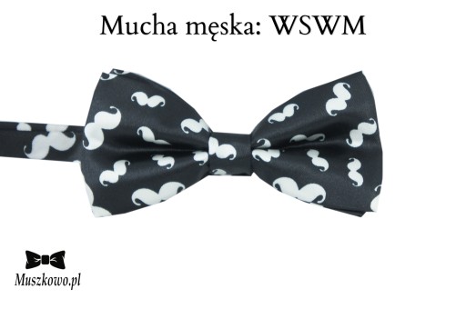 Szelki i muszka męska SZACHOWNICA BIAŁO-CZARNE