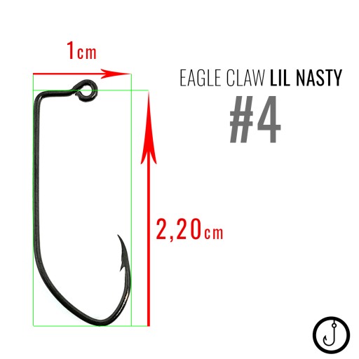 Główki jigowe HAK 4 EAGLE CLAW LIL NASTY |3g| 5szt