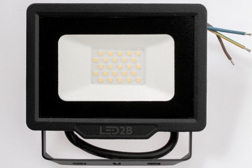 Naświetlacz Halogen Lampa LED Oprawa SLIM 20W 4000K IP65 Czarna Kobi