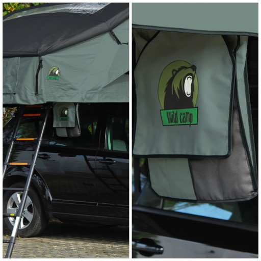 Автомобильная палатка Wild Camp Mississippi 220, зеленая, просторная, 220х240см