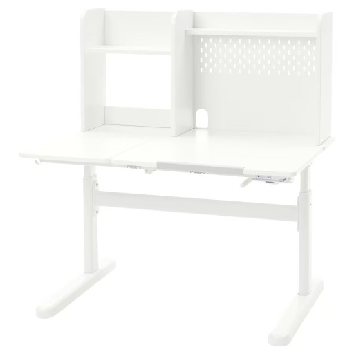 Ikea Berglarka Desk Top и полка, белая, 100x70 см.