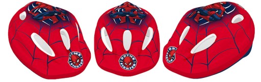 4x OCHRANIACZE KASK ROWEROWY DZIECKA SPIDERMAN RED