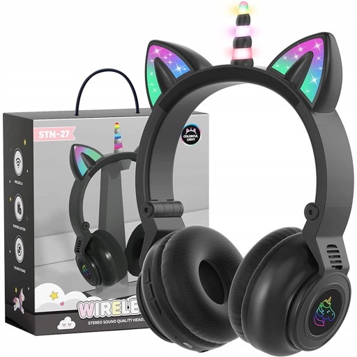 БЕСПРОВОДНЫЕ НАУШНИКИ BT 5.0 LED RGB UNICORN